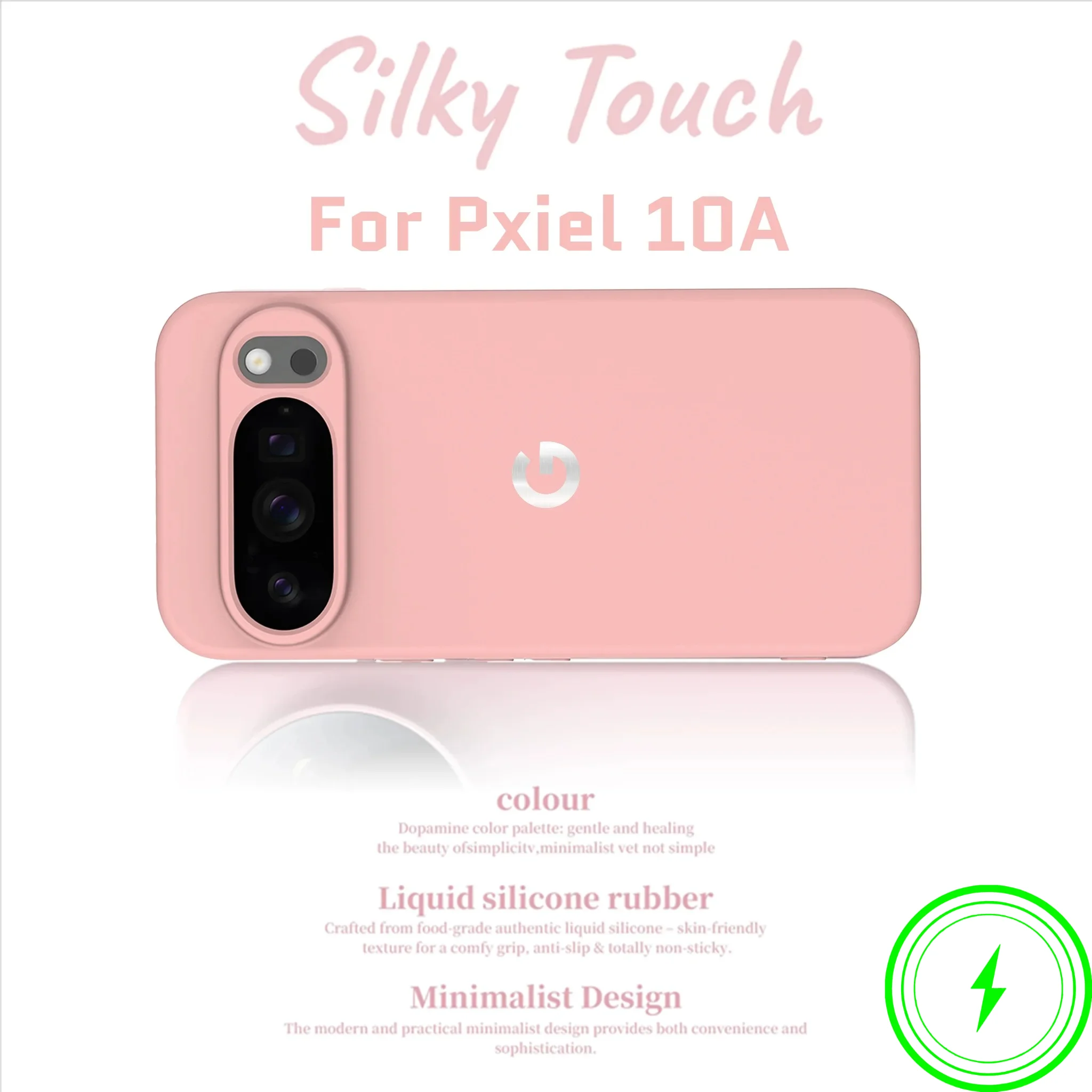 Luxury Macaron Color Liquid Silicone Magnetic Phone Case with Skin Touch Fleece Cover