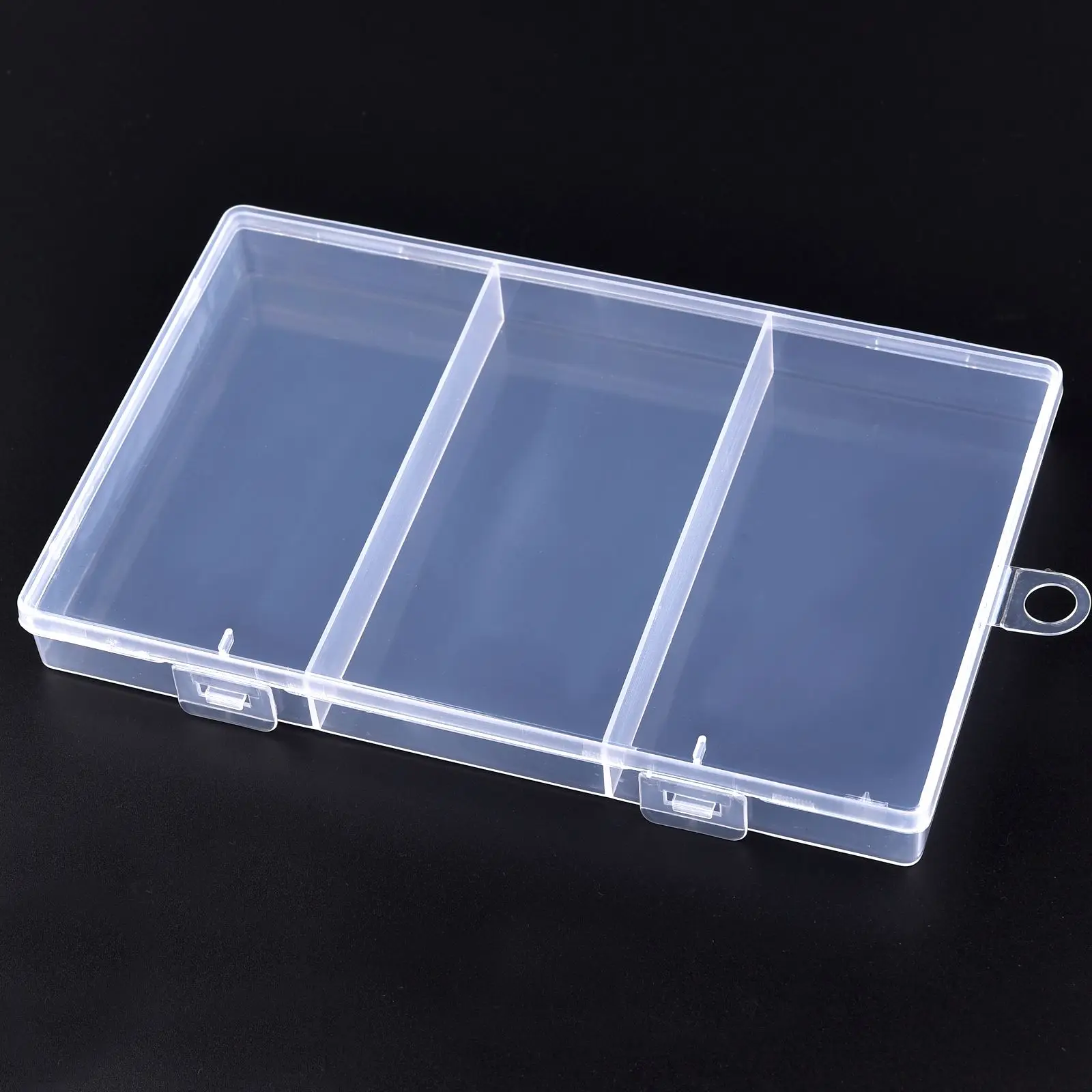 Clear Plastic Storage Box for Jewelry, Beads, and Small Accessories Organizer