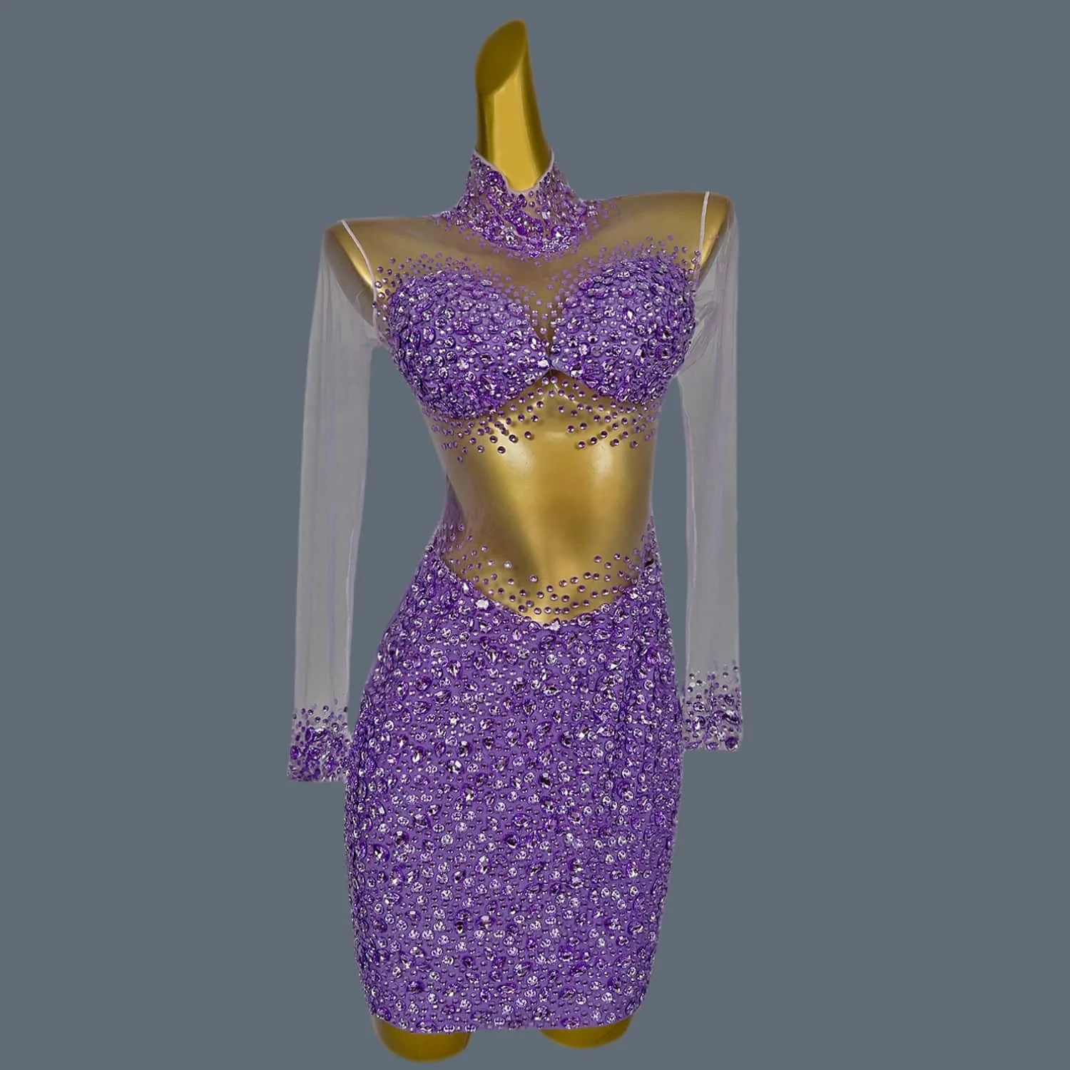 green emerald velvet dress Wedtrend Women Sparkly Sequins Dark Purple Homecoming Dress with Lace Up Back Corset Bodycon Short Prom Dress, Dark Purple / US6 main image 1