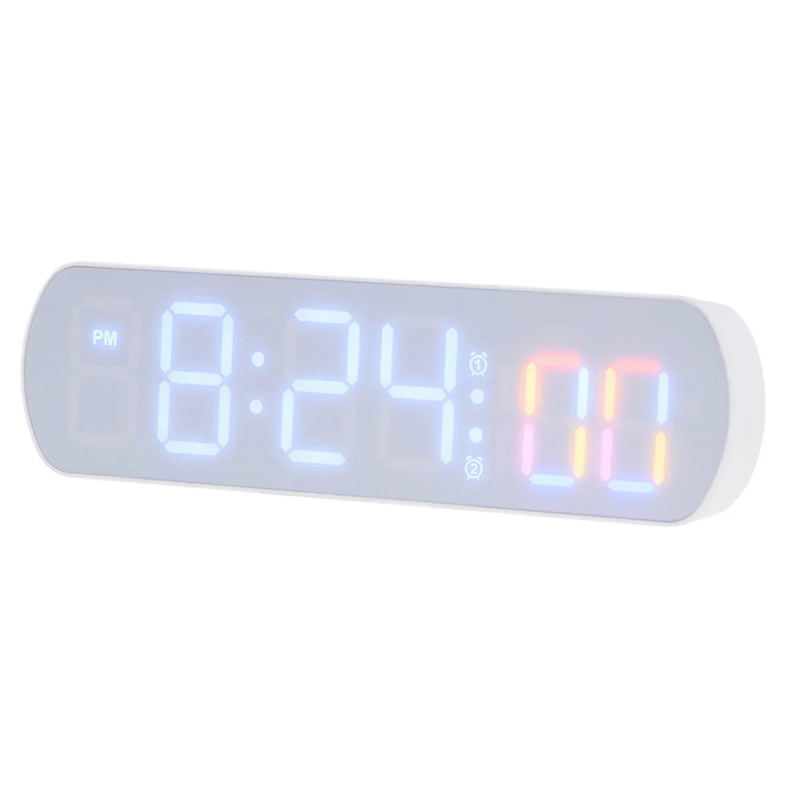 Digital Wall Clock LED Display Digital Clock Multifunctional Creative AAA Batteries/plugged In 12/24H Rectangular Electronic Timer Home Decor digital wall clock,smart led wall clock