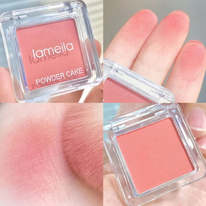 Face Blusher Matte Natural Cheek Tint Waterproof Contouring Cosmetics Blush Powder 1pcs