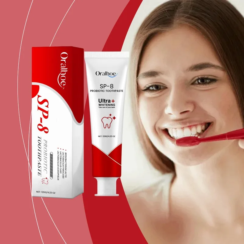Probiotic Toothpaste SP-8 Whitening Tooth Remove Plaque Stains Teeth Whitener Oral Hygiene Clean Fresh Breath Denta 120g New whitening toothpaste