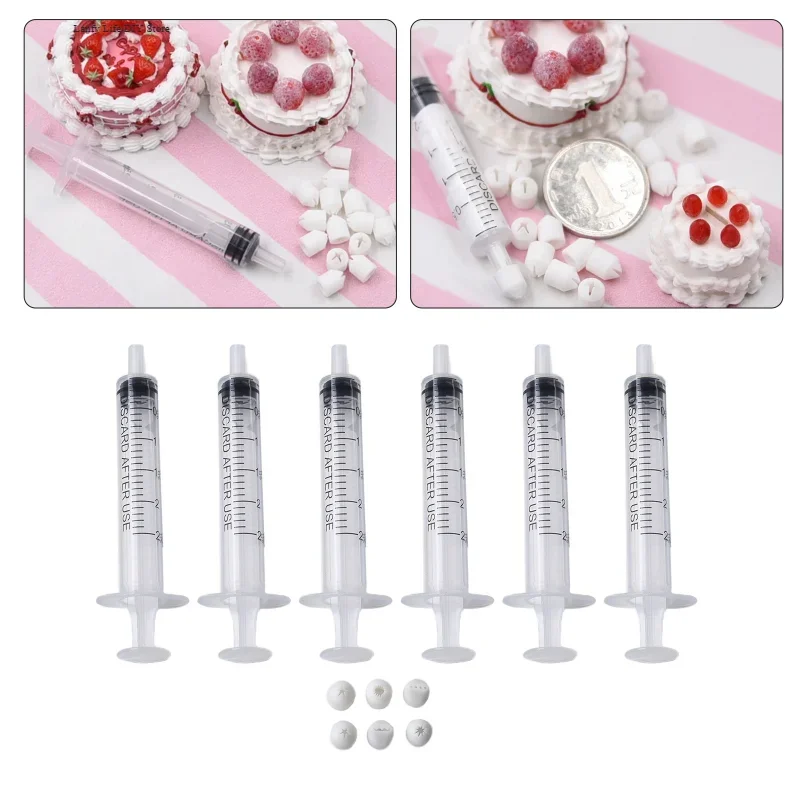 Press Mini Nozzle Set Cake Decorating Cream Clay Dessert Food Toy DIY Intricate Designs Flowers Pottery Decorating Tools polymer clay tools pottery sculpting tools clay sculpting tools pottery tools clay craft tool 6pcs