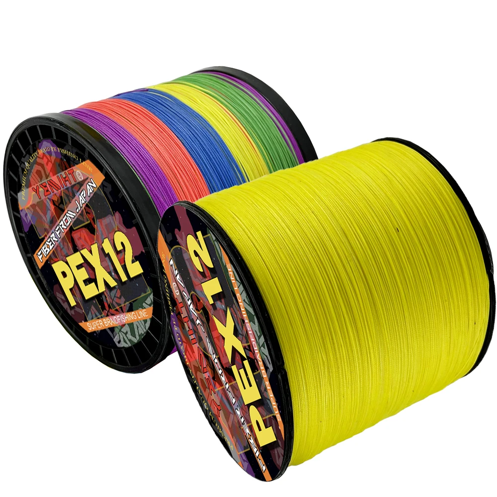 

Super Durable Wear-resistant 12 Strand PE Carp Braided Line Peche Sea Multifilamento Cord 25-120lb 1000M 500M Fly Pesca