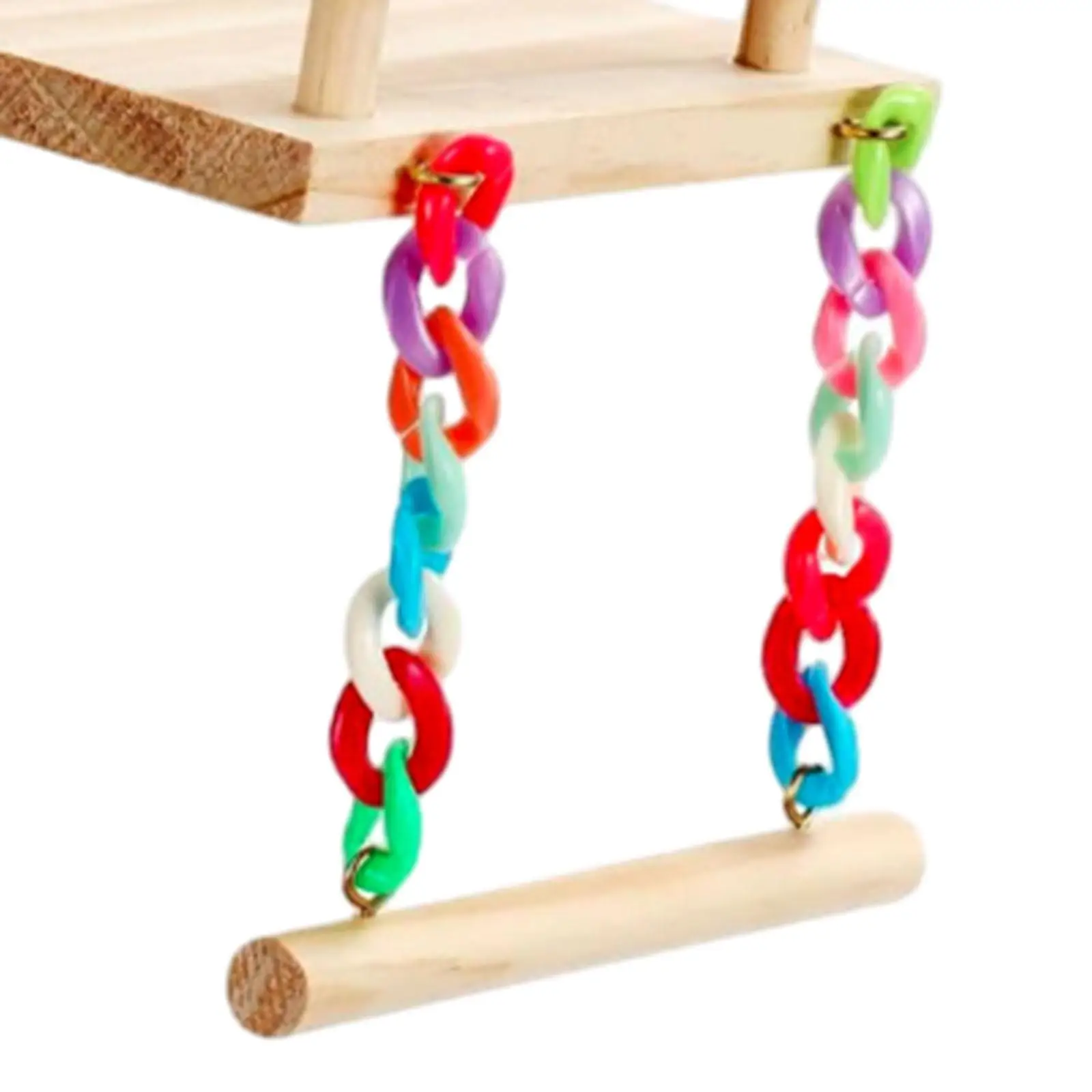 Wooden Parrot Perch Toy Platform Parrot Playstand Play and Rest Practical for Budgie Cockatoos Cockatiel Hummingbird Macaw