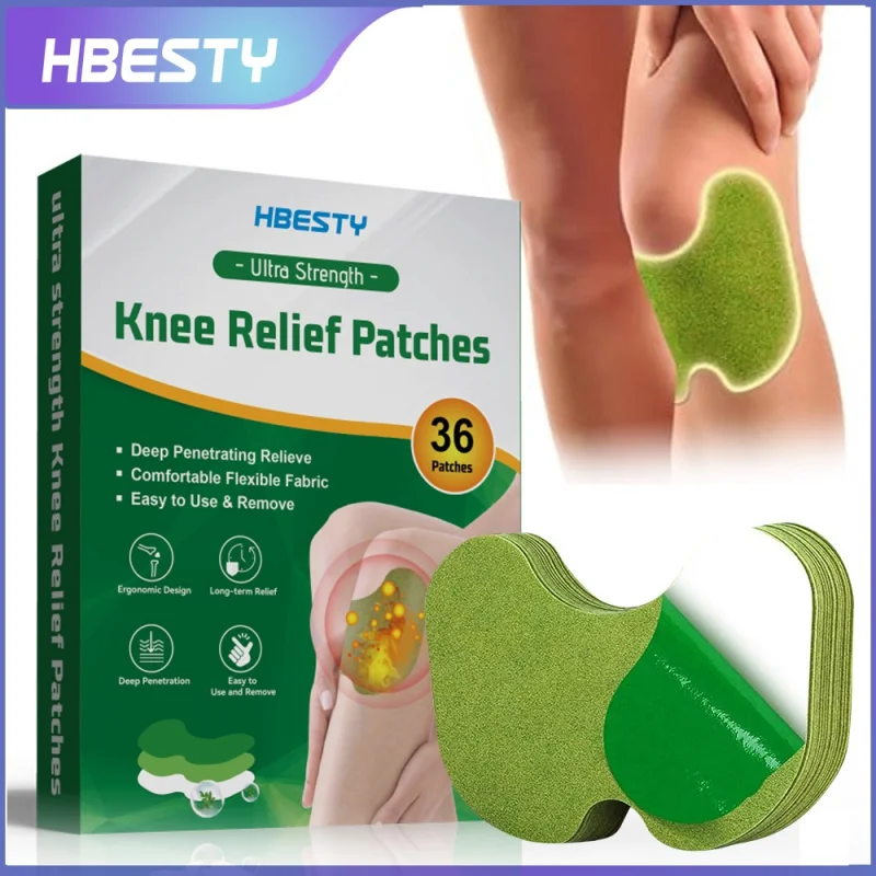 HBESYT Knee Medical Plaster Body Pain Relieving Stickers Wormwood Extract Joint Ache Rheumatoid Arthritis Body Pain Patch