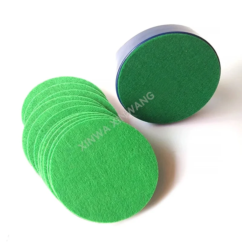 Air Hockey Felt Pad 10Pcs 94mm 100mm Round For Coin Game Machine Arcade Table Felt Pushers Bottom Replacement