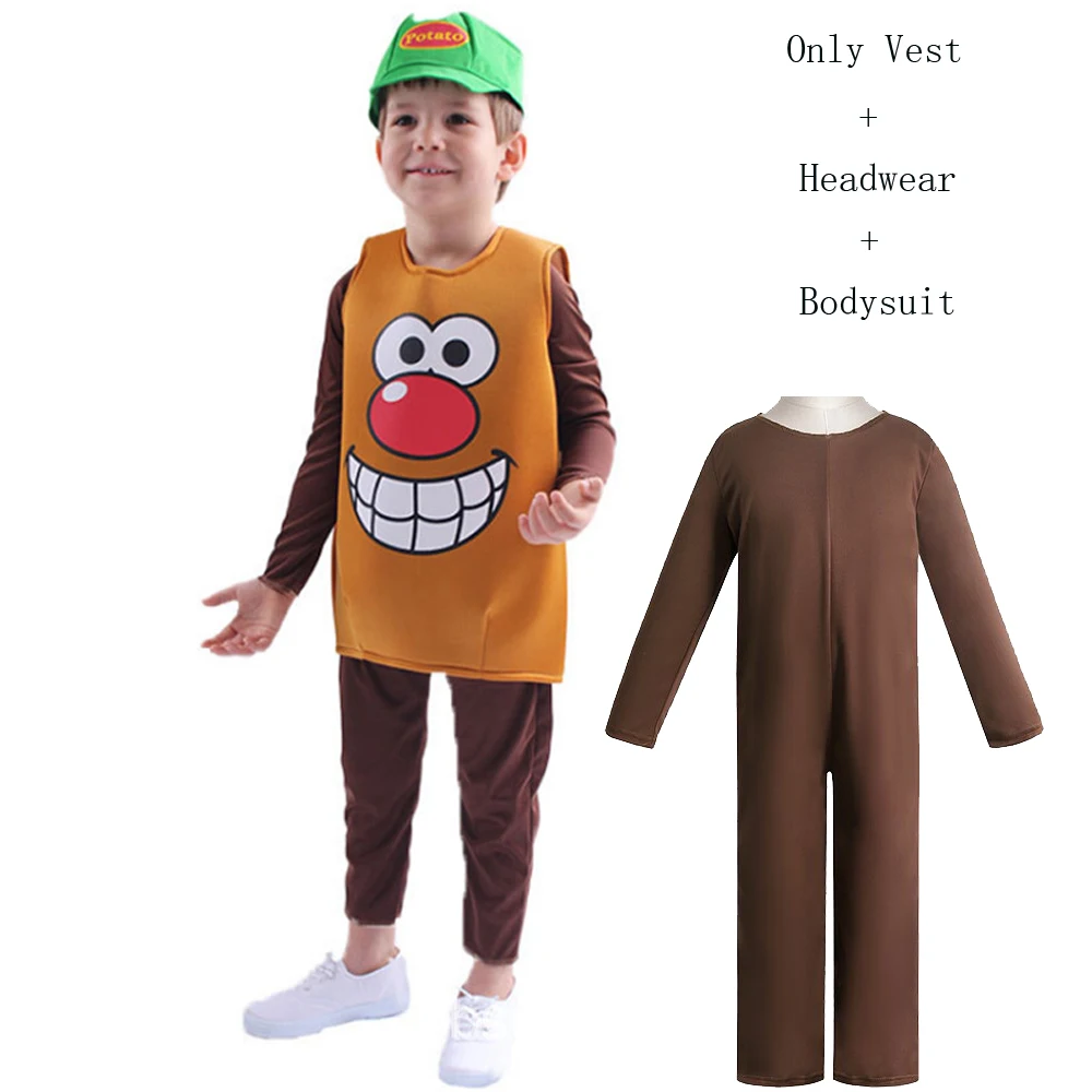 Kinderen grappig bananenpak geel kostuum licht Halloween tomaat