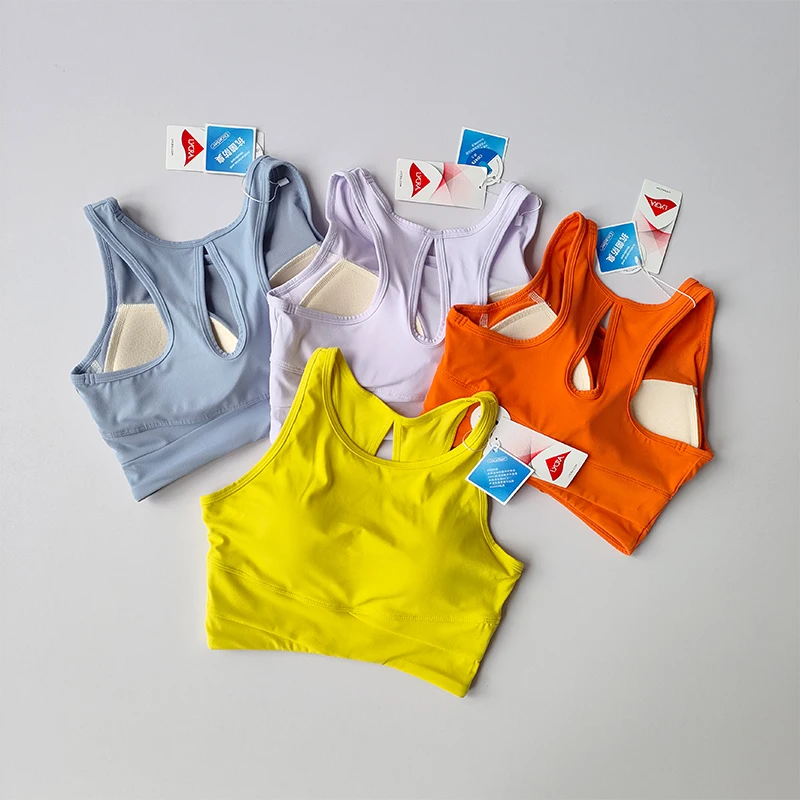 SportsBraCropTopFitnessVestWomenSportswearFixedPadSportTop