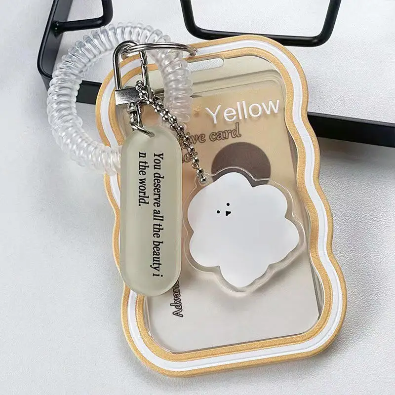 Kreatives Design Kpop Fotokartenhalter Transparenter Kartenhalter Schlüsselanhänger Fotohüllen Buskartenhalter Studentenausweishülle Fotoschutz – Detail 7