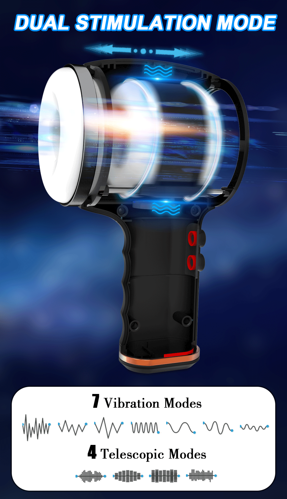 Automatic Thrusting Male Masturbator Cup Hands Free Blowjob Vagina