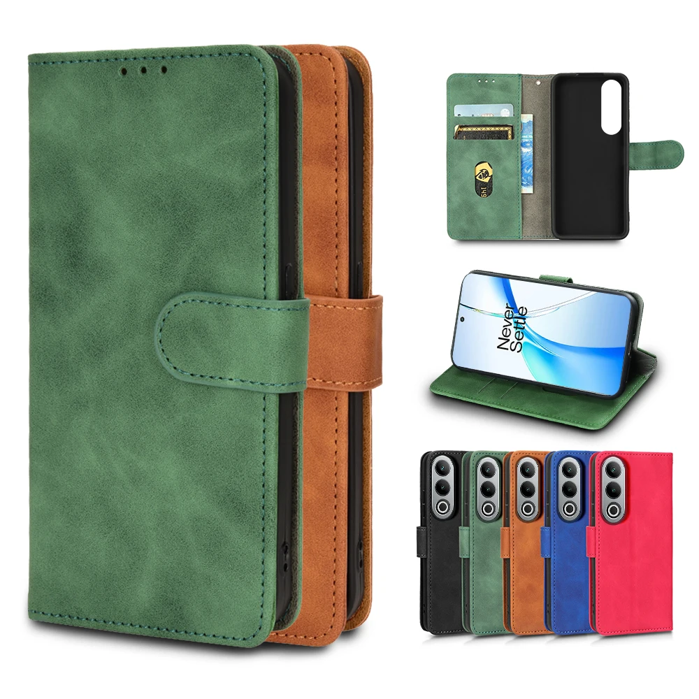 Flip Cover In Pelle Skin Feel Per Oneplus Nord Ce4 Custodia Antiurto Morbida Tpu Hard Back Shell Per One Plus Oneplus Nord Ce4 Ce 4 5G