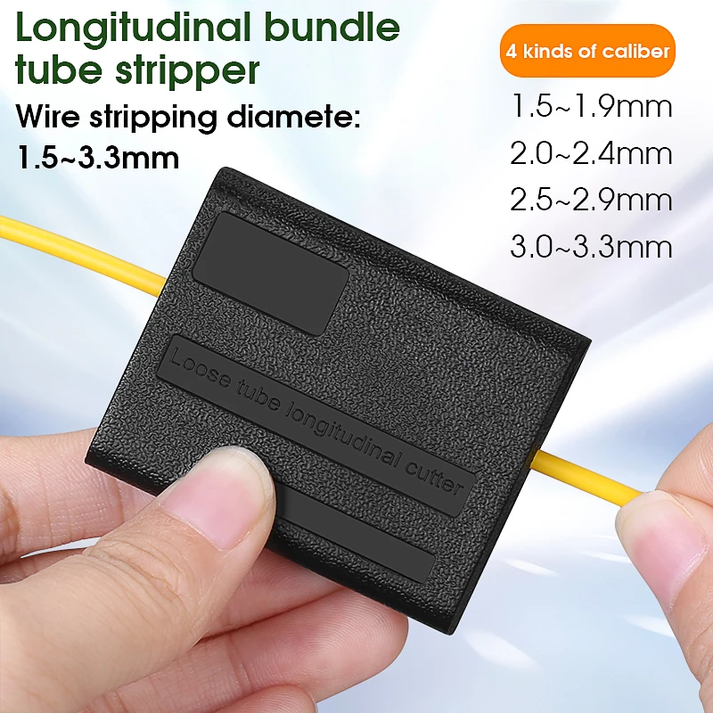 

Fiber stripper Open cover type 1.5-3.3mm longitudinal beam pipe opener loose tube cable opener peeler sunroof knife slitter