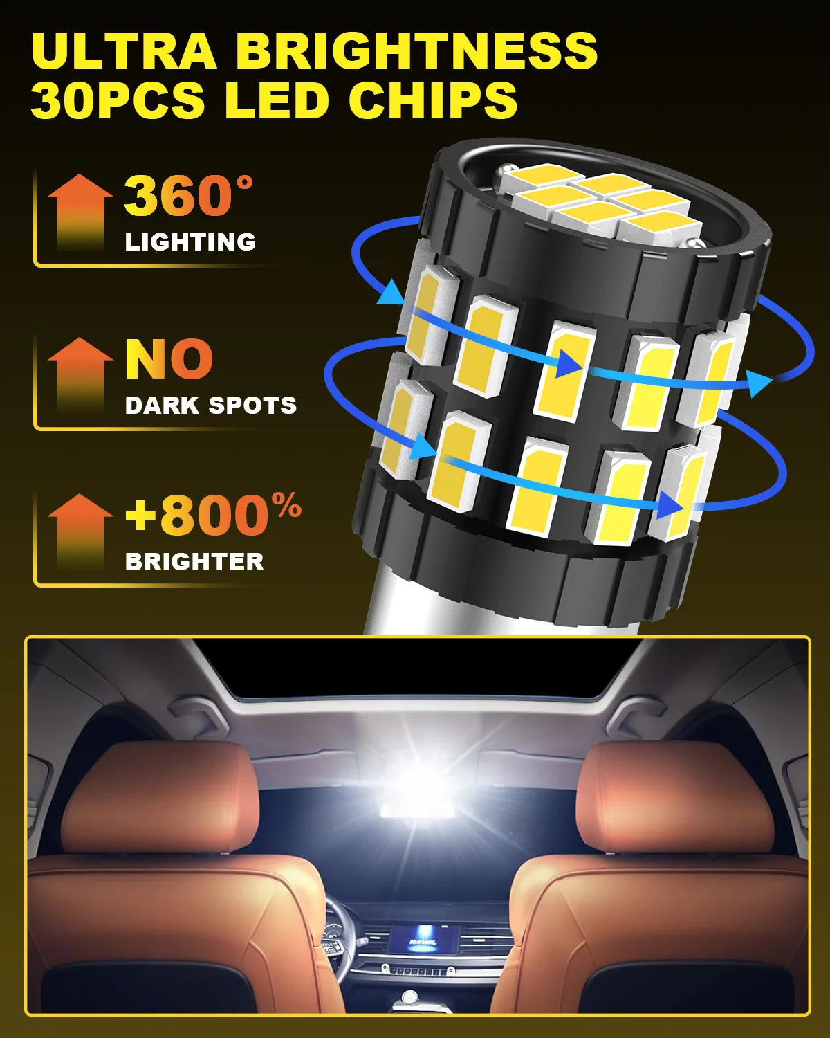 4x BA9S LED 전구 12V Ba9 T4W 53 1895 웨지 교체용 자동차 LED 실내등 표시등 페스툰 돔 맵 사이드 마커 트렁크 라이트