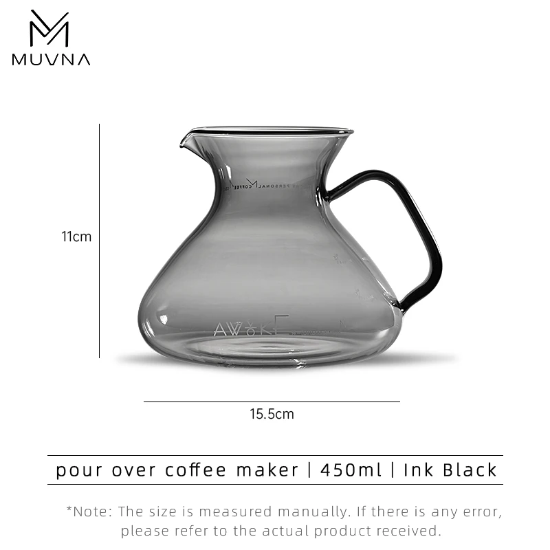 MUVNA Pour Over Coffee Maker 350/450/500ml - ماكين...