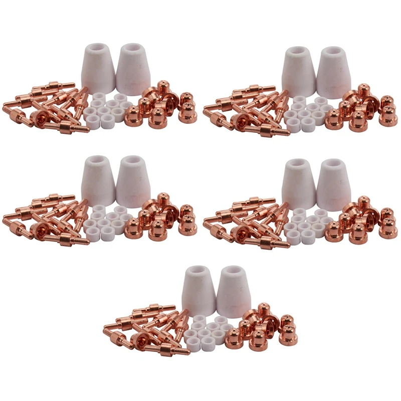 

160Pcs For PT 31 LG-40 40A Standard Size Plasma Cutting Torch Cutter Consumables Extended Tip Nozzles Electrode