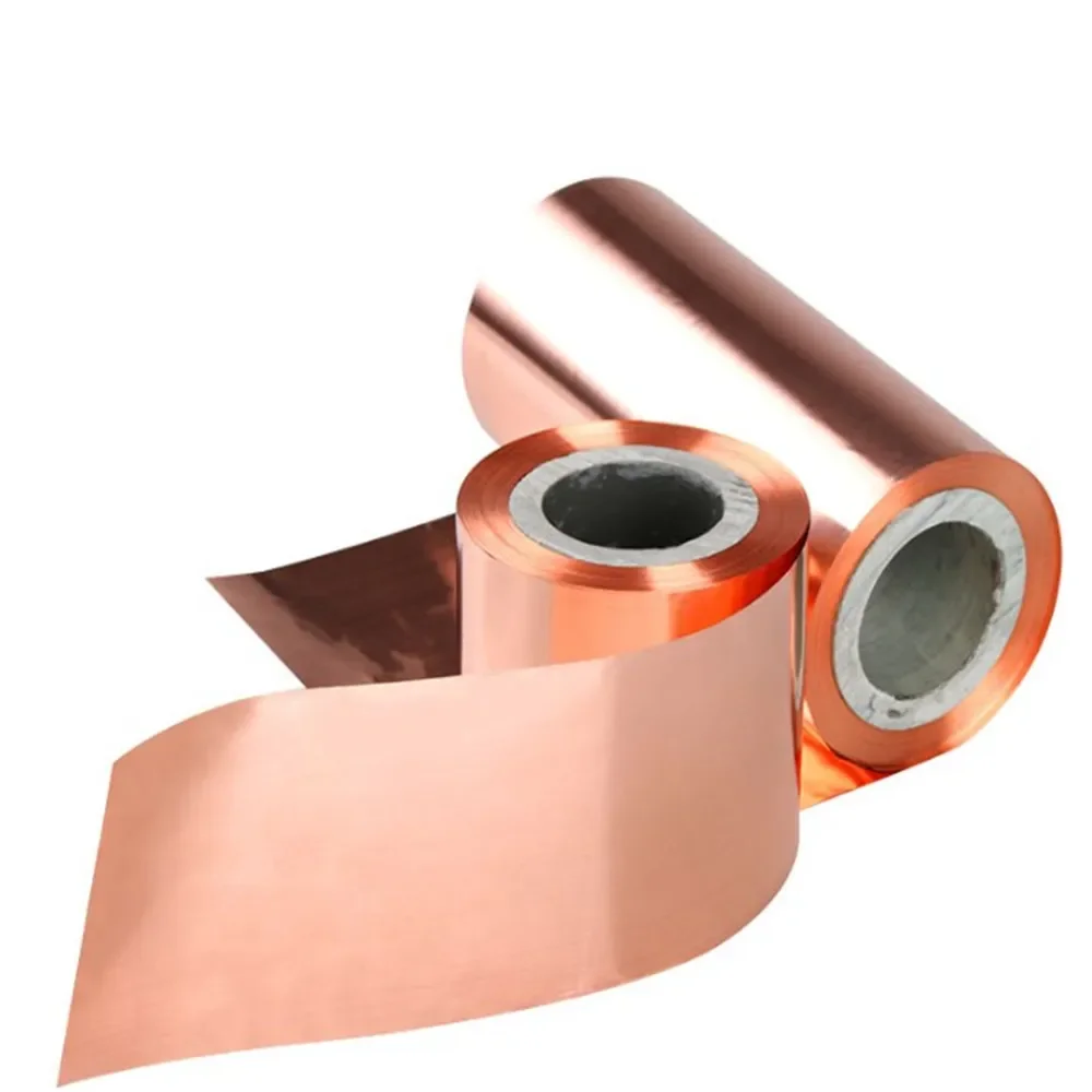 Nastro In Rame Puro T2 – Spessore 0,1-1 Mm, Larghezza 10-50 Mm, 1 Metro/lotto Per Fai-da-te E Riparazioni Elettriche