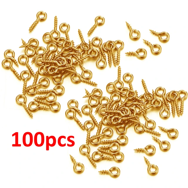 Stainless Steel Jewelry Making Supplies  Stainless Steel Screw Hooks  Eyepins - Jewelry Findings & Components - Aliexpress