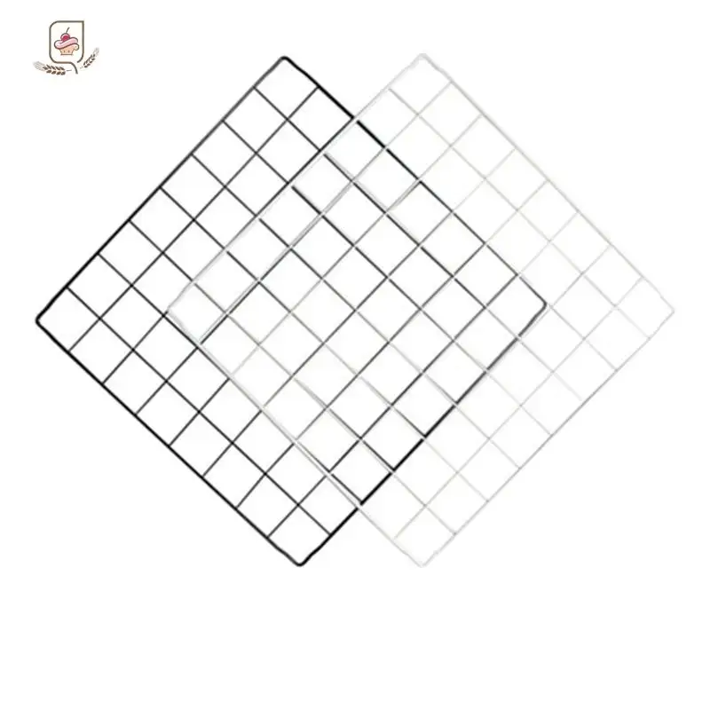 

Multifunctional Black Metal 35x35cm Mesh Combination Storage DIY Cube Wardrobe And Modular Shelf Net Wire Mesh Shelf