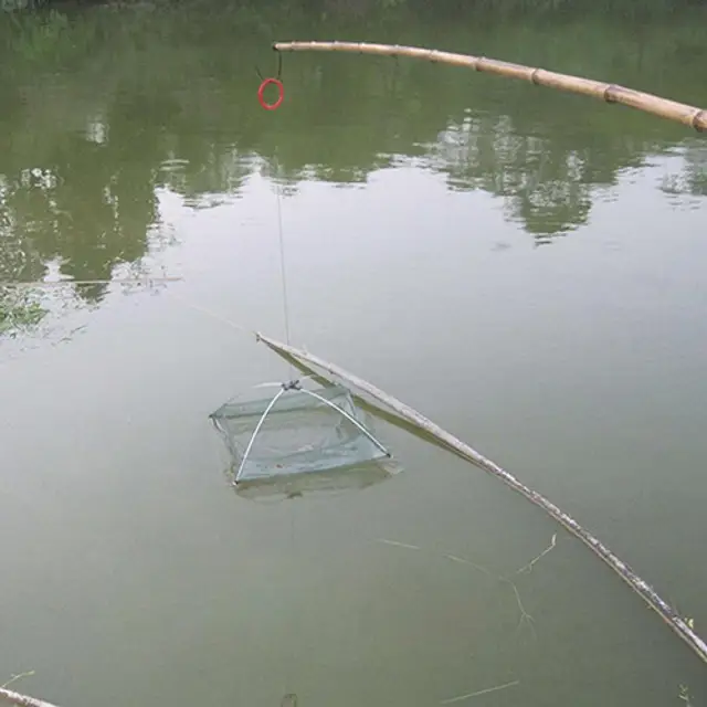 Portable Foldable Automatic Fish Net Net Folded Fish Mesh Baits Trap Cast Crab Shrimp Cage Fishing Gadgets Mesh Fish Tool 5