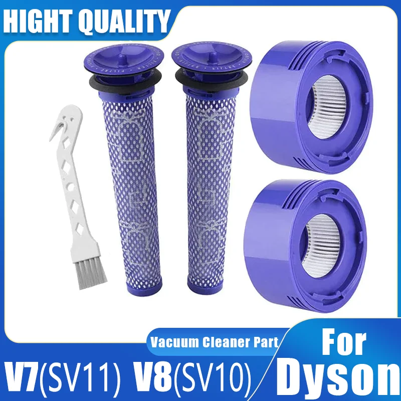 Vacuum cleaner accessories for Dyson V7 V8 cordless vacuum cleaners replacement pre-filter and post-filter HEPA kit