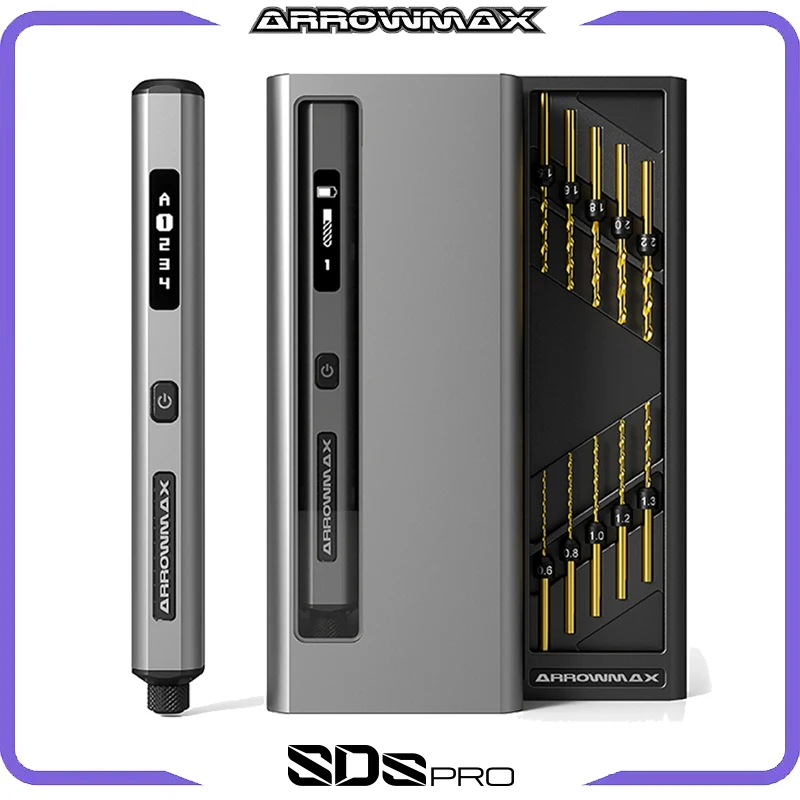ARROWMAX 전기 드릴, 스마트 모션 컨트롤, 충전식 무선 정밀 드릴, 공예 목재 플라스틱 홈 DIY SDS 프로
