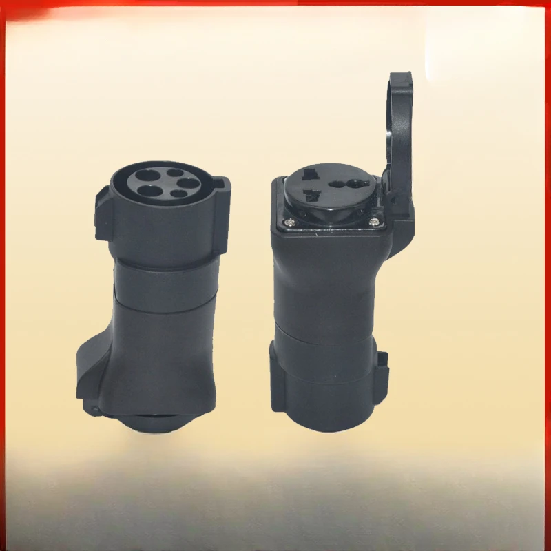 

New energy charging pile power transfer joint, RV motorcycle American standard discharge conversion head T1 to 220V household