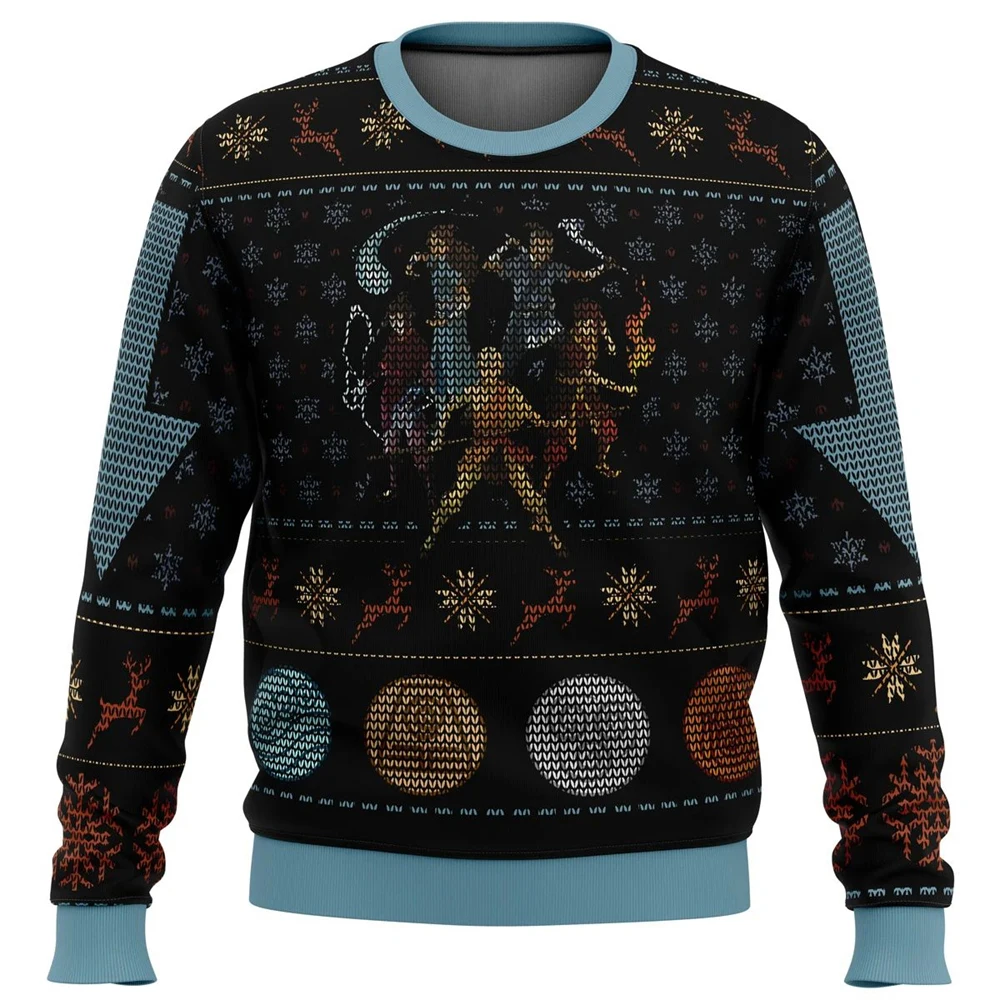 thumbnail image 1 of Suéter navideño feo de Avatar Wanderer para otoño/invierno, regalo de Papá Noel, camiseta deportiva 3D para hombre, 1 of 4