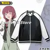 BOCCHI THE ROCK! Hiroi Kikuri 3D Printing Cosplay Baseball Jacket and Coats Long Sleeves Japanese Anime Streetwear kids size 1