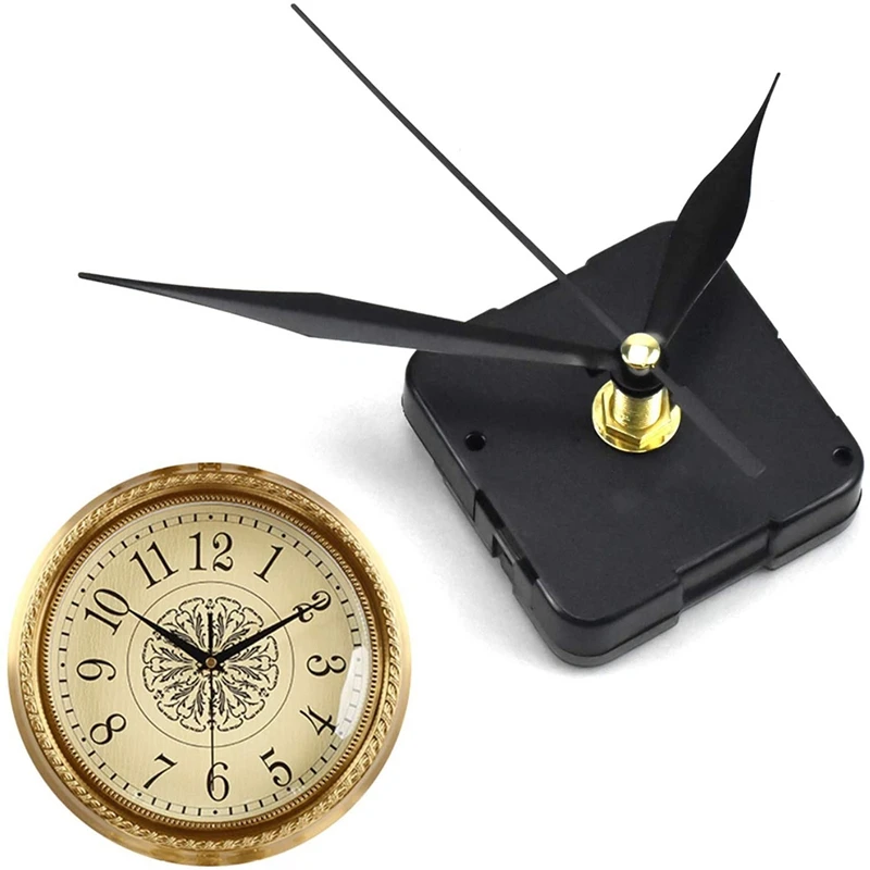 7 Sets Quartz Clock Movement Mechanism, Silent Short Shaft Clock Mechanisms With Hands, Wall Mechanism Parts
