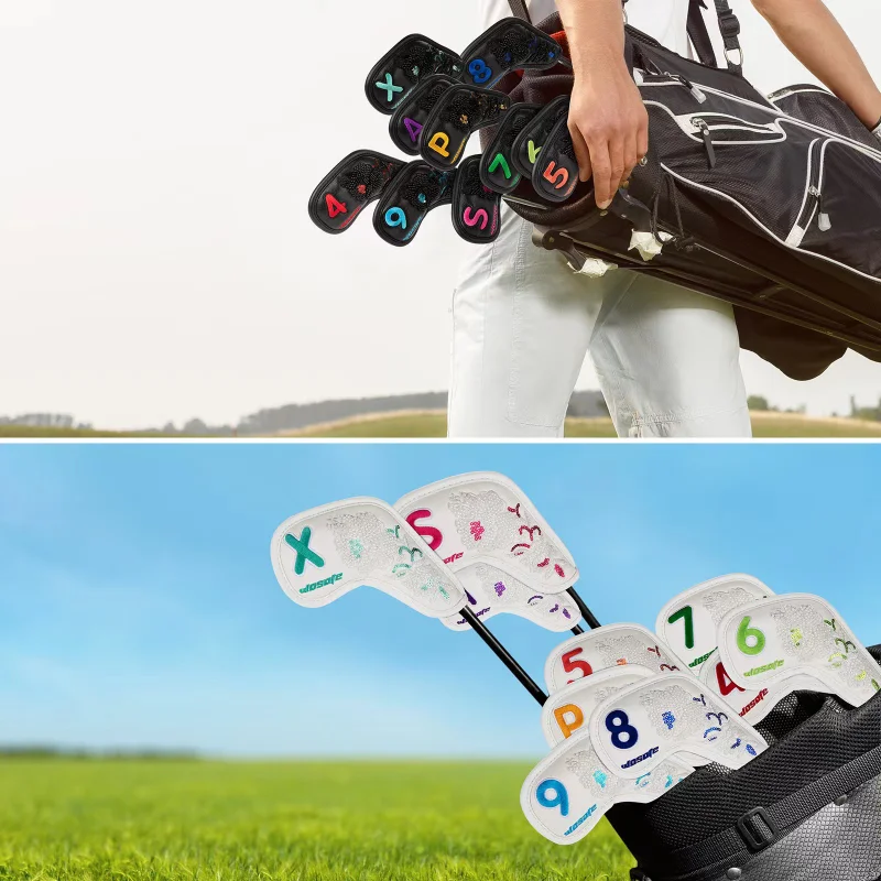 

Golf iron head protection cover, color digital gradient cue cover, fashion design
