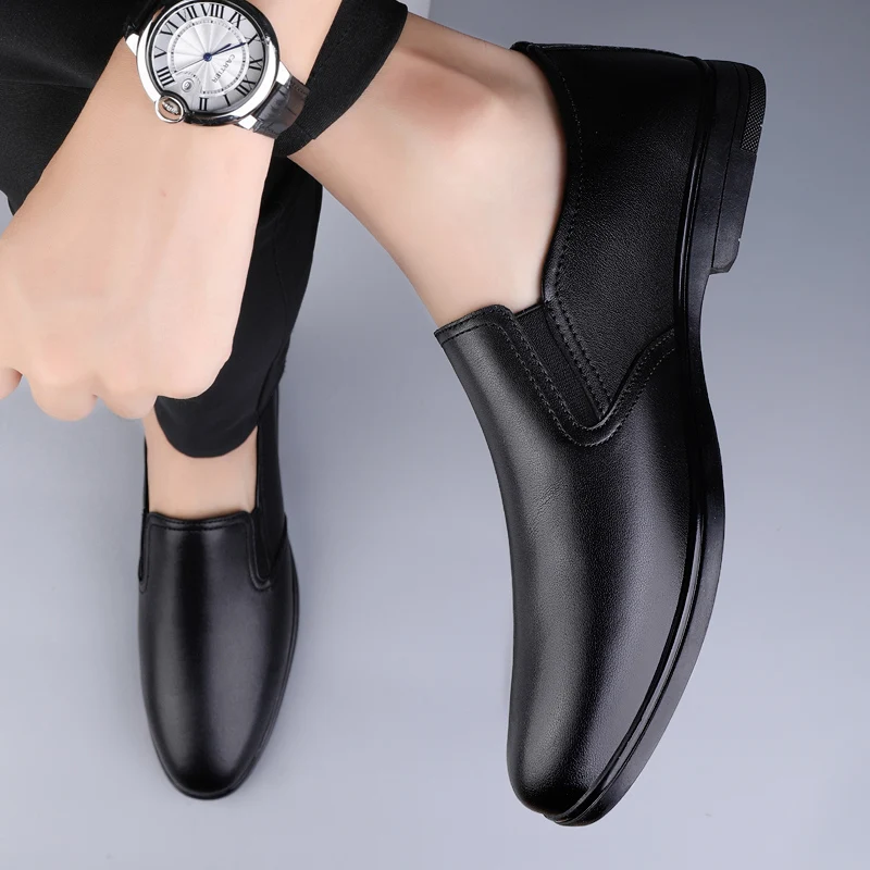 High Quality Brand Men's Genuine Leather Shoes High-end Banquet Dress Shoes Lightweight Comfortable Men's Business Casual