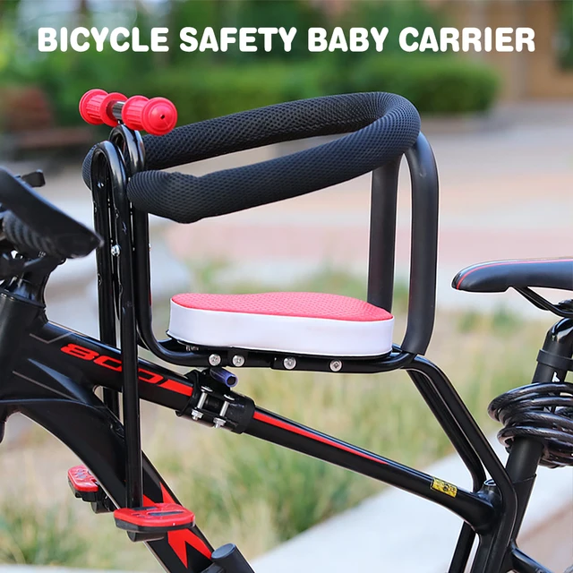 Sicherheit Kind Fahrrad Sitz Bike Vorne Baby Sitz Kinder Sattel mit Fuß  Pedale Unterstützung Zurück Rest für MTB Bike Zubehör max 70KG - AliExpress