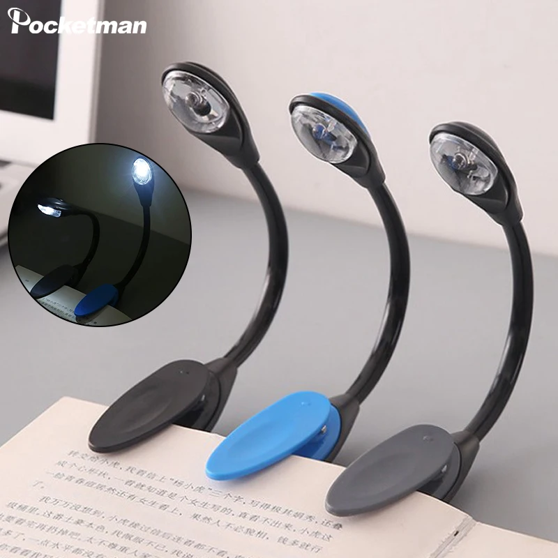 Mini LED Book Lights Eye-protection Night Light Desk Lamp Adjustable Clip Night Reading Light for Bedroom Dormitory for desk lamp, night light, led desk lamp, book light
