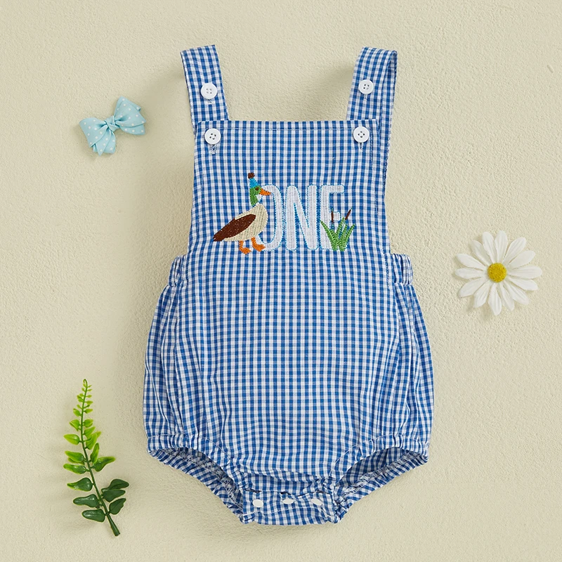 Duck themed birthday romper image 10