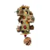 Parrot Hanging Bite Wooden Colorful Shredding Crinkles Parrot Chew Toys Natural Foraging Sola For Conures Cockatiels Parakeets 6