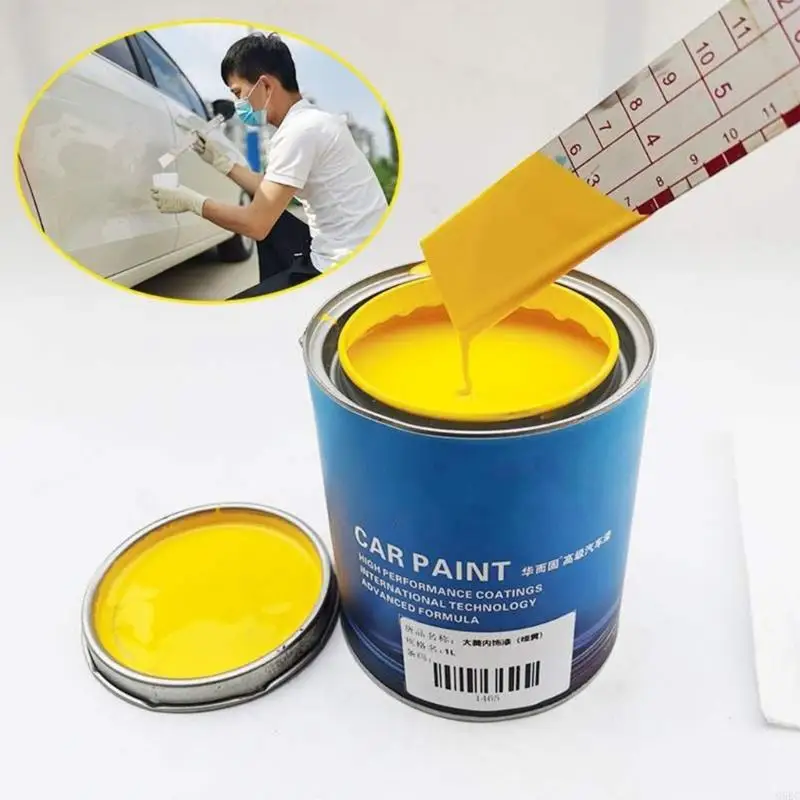 G6KC Auto Paint Mixing Gauge Stainless Steel Measuring Tool Stainless Steel Car Paint Mixing Ruler