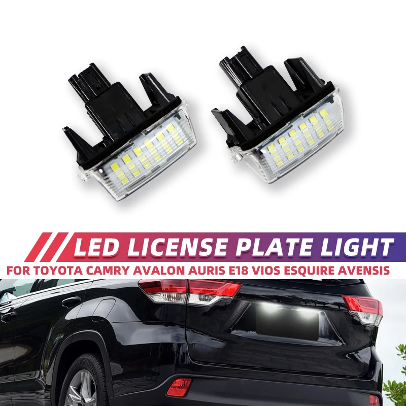 2 Pz Led Targa Lampade Per Toyota Camry Avalon Auris E18 Vios Esquire Avensis Esquire Ez Noah Proace City Sai