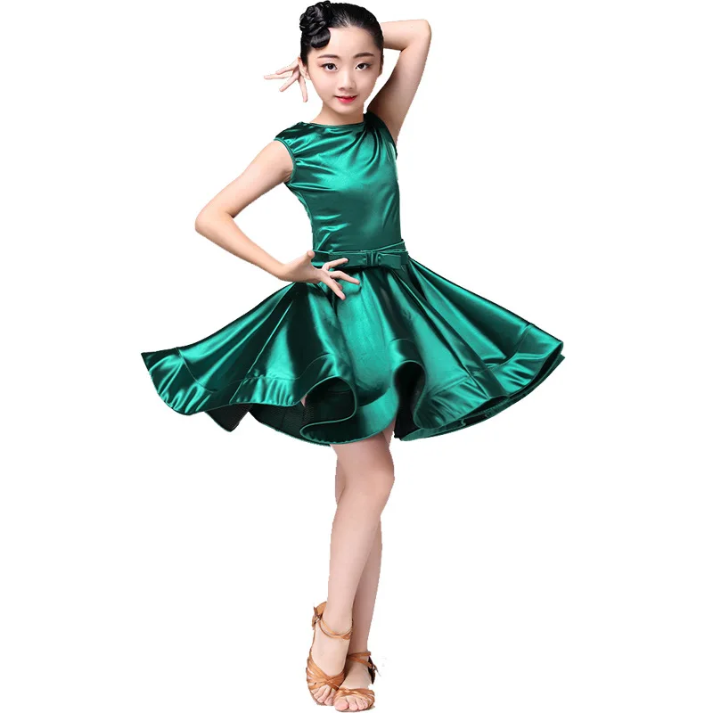 modern girls latin dance dress latin ballroom competition for children kids samba salsa Cha Cha child dresses tango costumes dance dress
