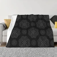 Hmong Symbol Pattern Design Throw Blanket Quilt warm winter Dorm Room Essentials Hairys for babies Blankets 1