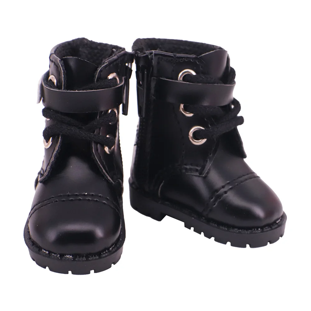5 Cm Black Buckle PU Doll Shoes Sneakers Canvas For 14 Inch Doll&BJD 20cm Cotton Doll 30-33cm Paola Renio Girl`s Toy Russia Gift 6