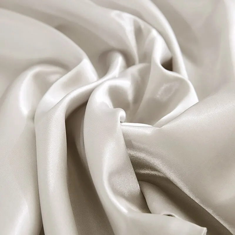 Bed Pillow Satin Pillowcases Envelope Closure Bedroom Office Living Room
