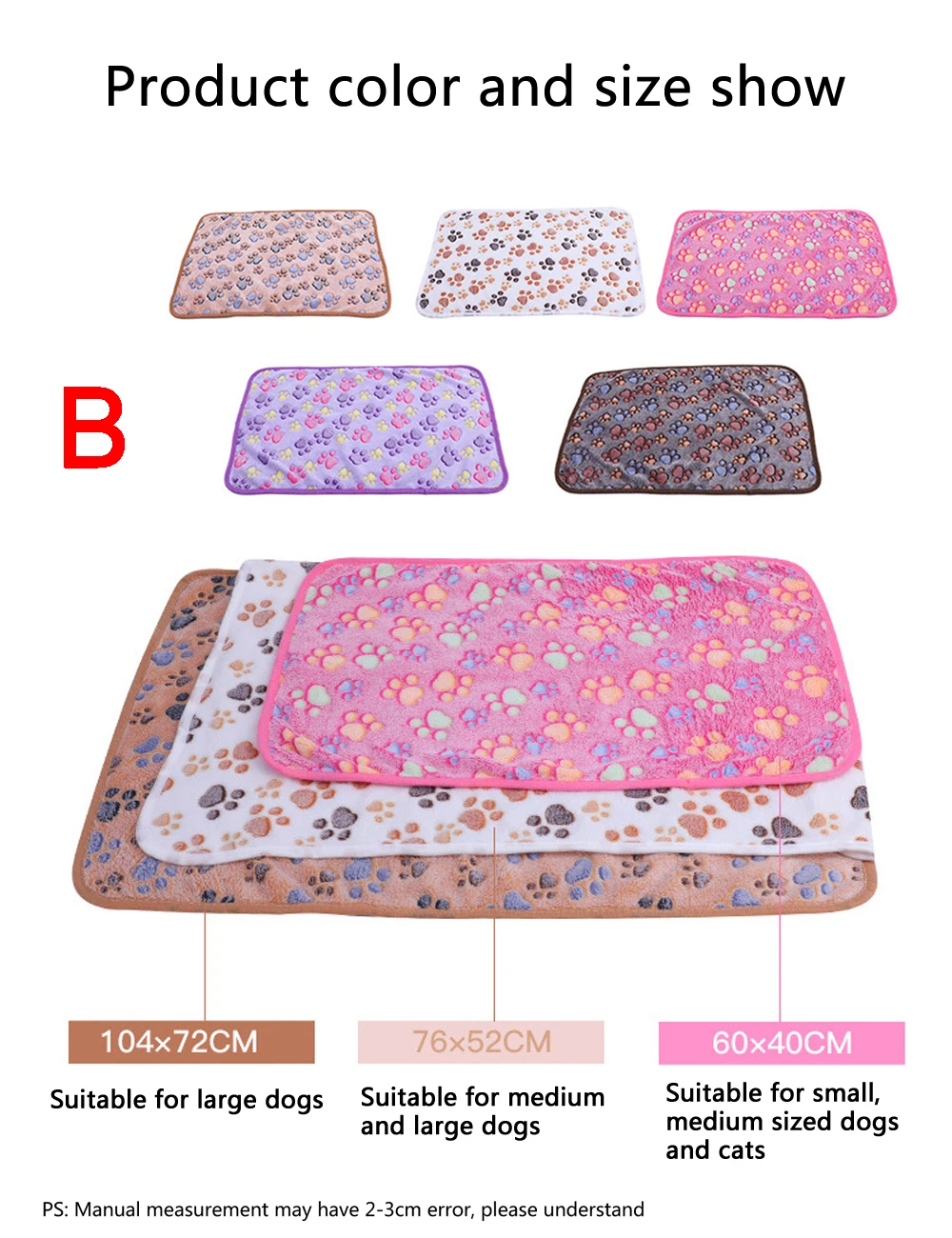 Pet Bed XS-3XL Warm Soft Pet Bed Mats Plush Pet Sleeping Mat For Dog Bed For Small Large Dogs Blanket Cat Warm Cat Mat Cushion