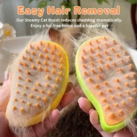 Cat Dog Steamy Brush Steam Brush Electric Sprayer for Massage Pet Grooming tool Shedding 3 in 1 Electric Sprays Massage Combs 2