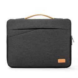 Elegant Laptop Sleeve and Briefcase for 14 to 15.6 Inch Notebooks (Dark grey)