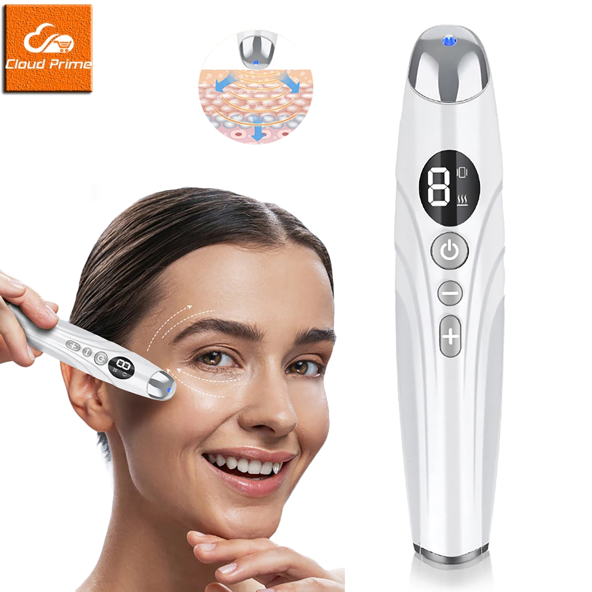 Electric EMS Eye Vibrator Massager Instrument Facial Lifting Device LED Red Light Heating for Eyes Skin Care Beauty Health Tools eye massager