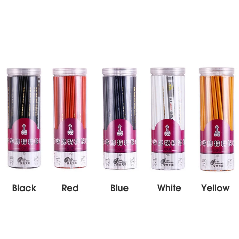 50 Vibrant Multi-Surface Marking Pencils