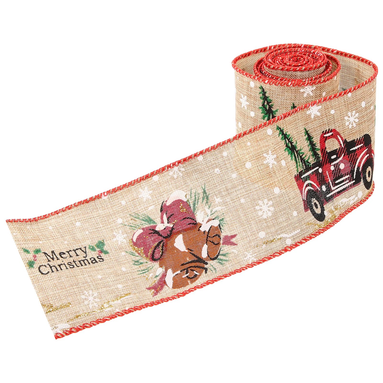 

Christmas Car Decoration Xmas Gift Ribbon DIY Bow Gifts Party Ribbons Cloth Decorative Tree Sto