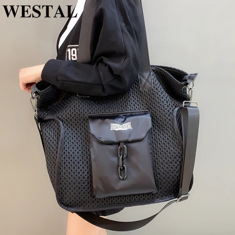WESTAL большие сумки с верхней ручкой роскошная дизайнерская пляжная сумка-тоут