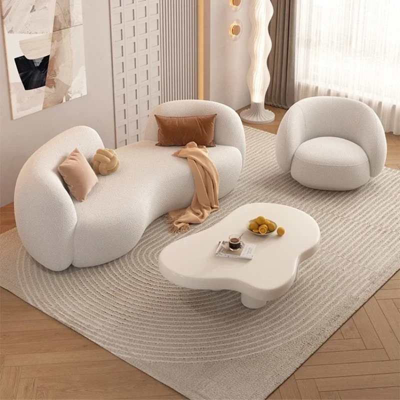 

Диван Arc, кресло для отдыха, маленький диван, домашний диван из овечьей шерсти